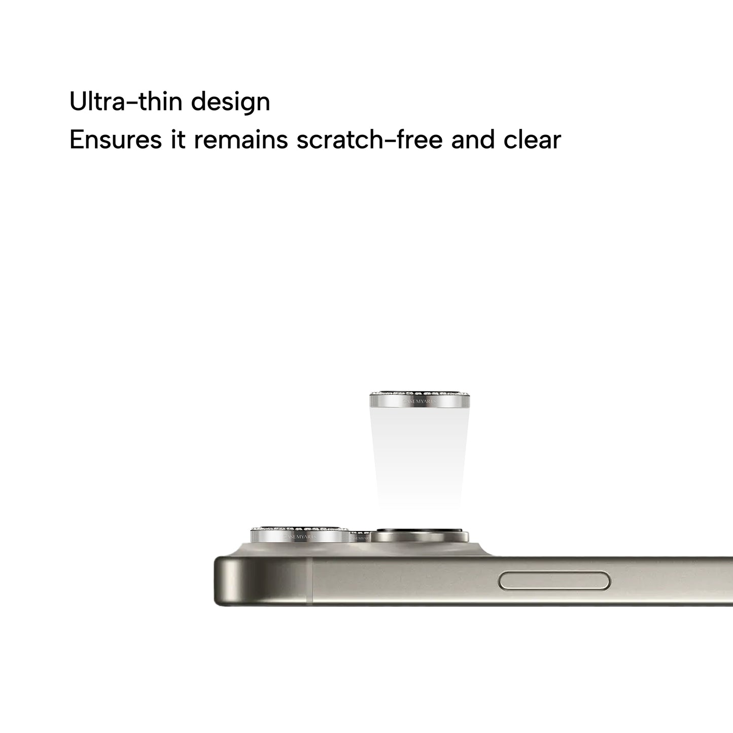 CASEMYARTS | Luminous Luxe | Glitter iPhone lens protector