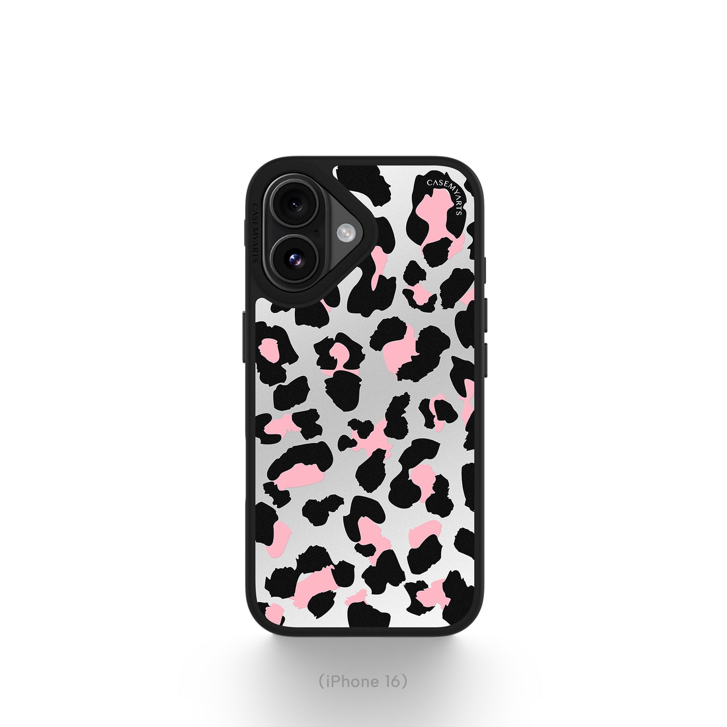 CASEMYARTS | Silver Pink Leopard | MagSafe iPhone Case