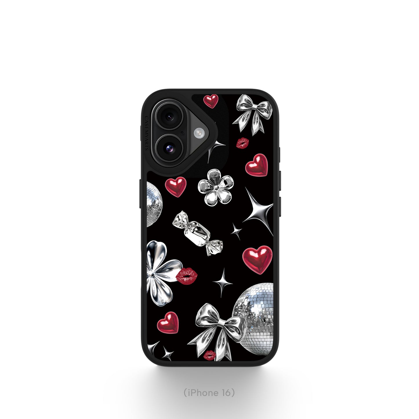 CASEMYARTS | Disco Kiss Black | MagSafe iPhone Case