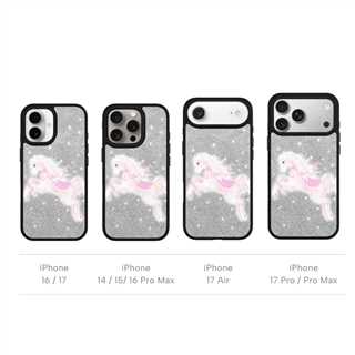 CASEMYARTS | Glitter & Purple Pony | MagSafe iPhone Case