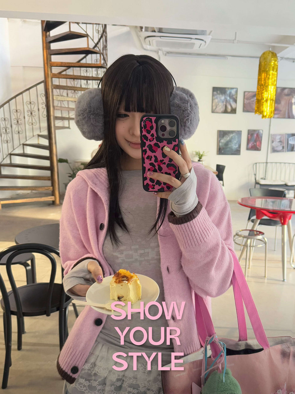 CASEMYARTS Purrfectly Pink Leopard MagSafe iPhone Case