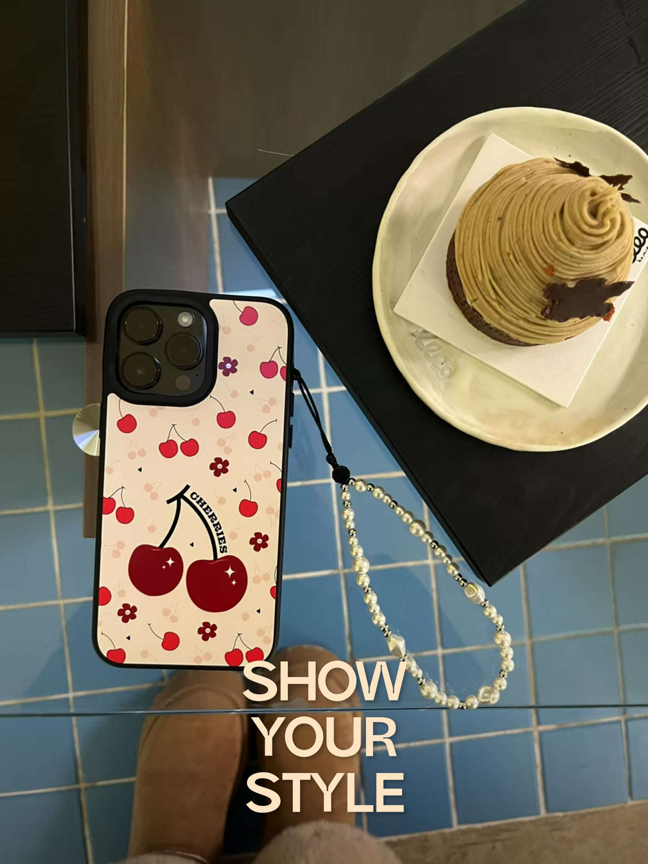CASEMYARTS Red Cherries MagSafe iPhone Case