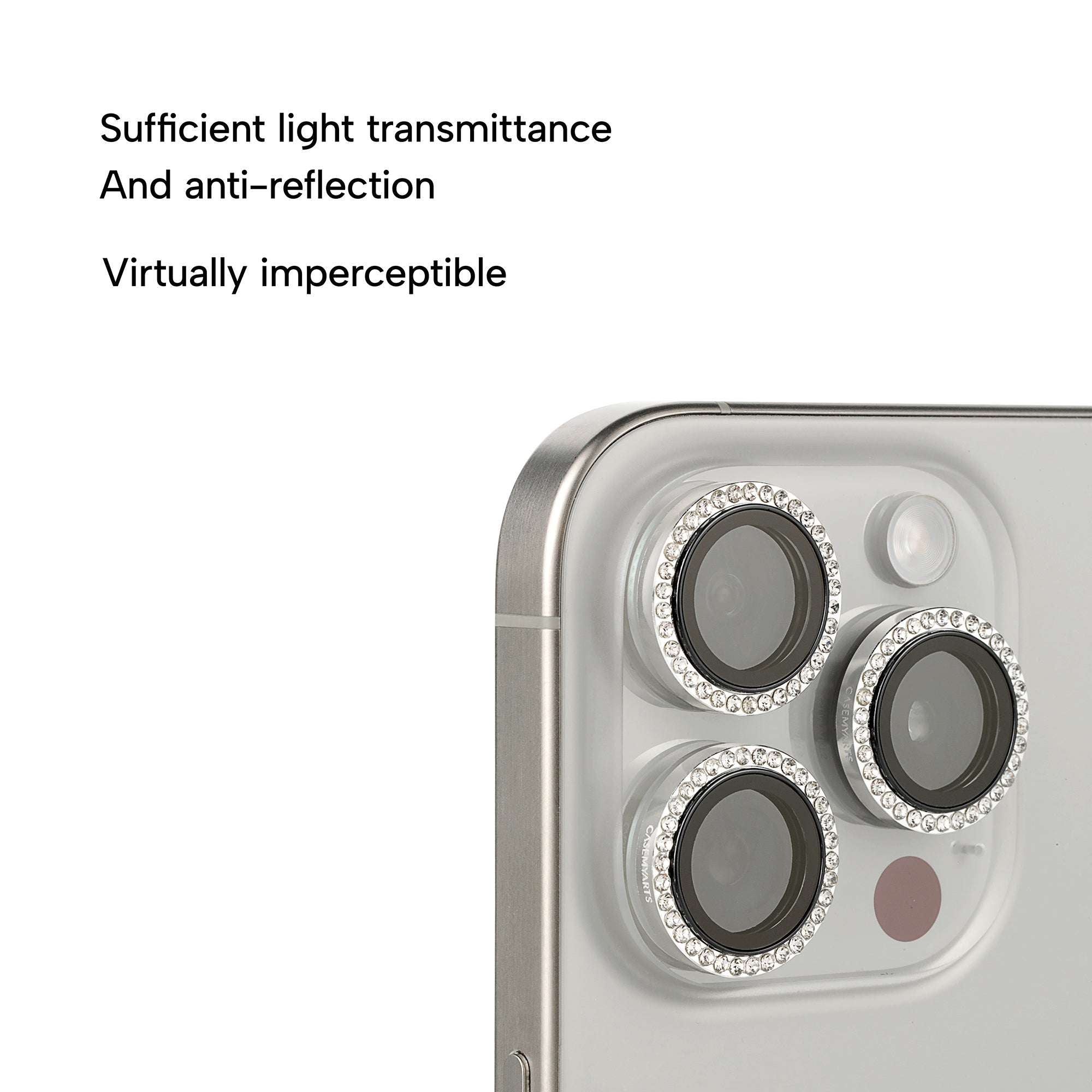 CASEMYARTS | Luminous Luxe | Glitter iPhone lens protector