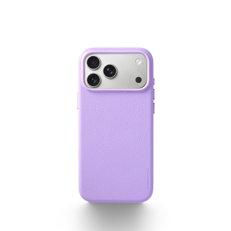 CASEMYARTS Florence Purple MagSafe Leather iPhone Case