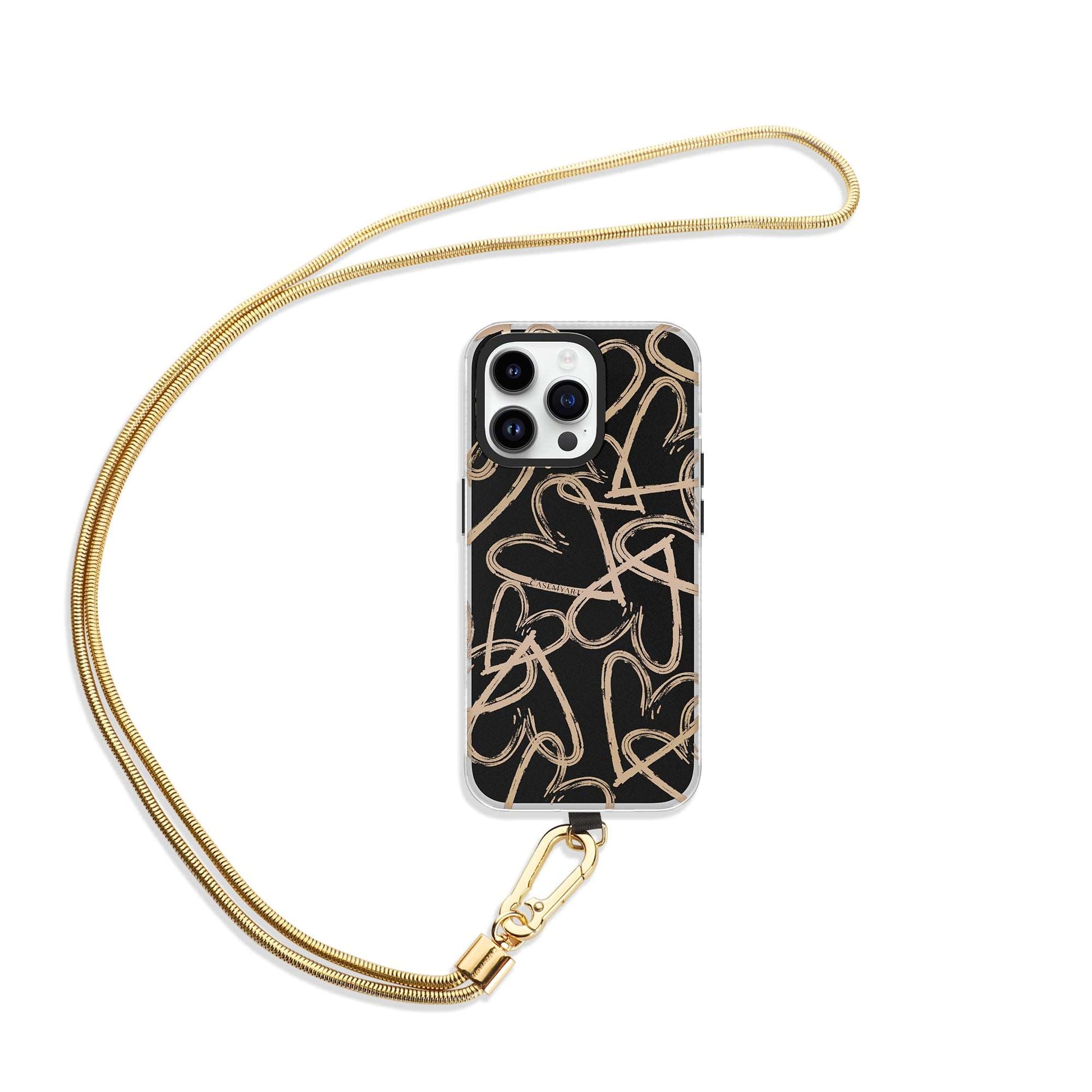 CASEMYARTS Metal Chain Strap with tether tab