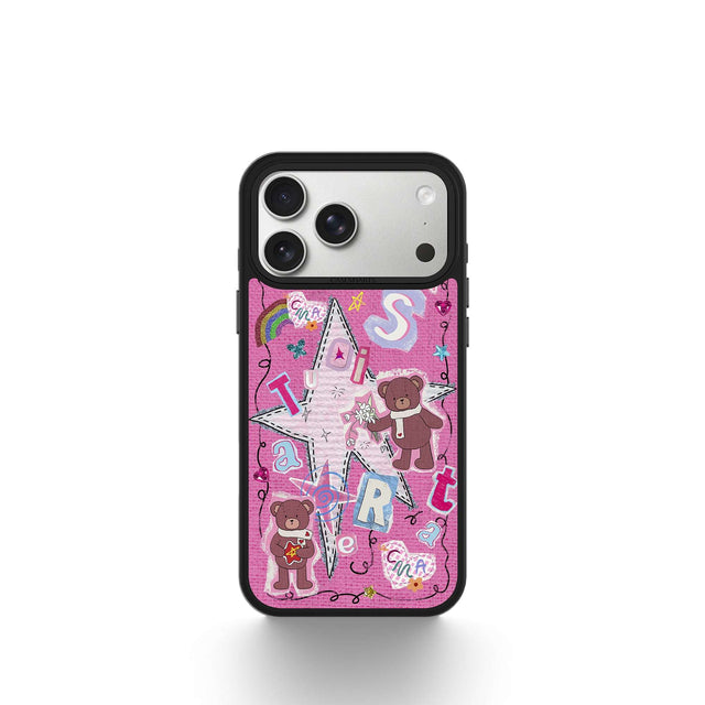 CASEMYARTS Bear Stickers MagSafe iPhone Case