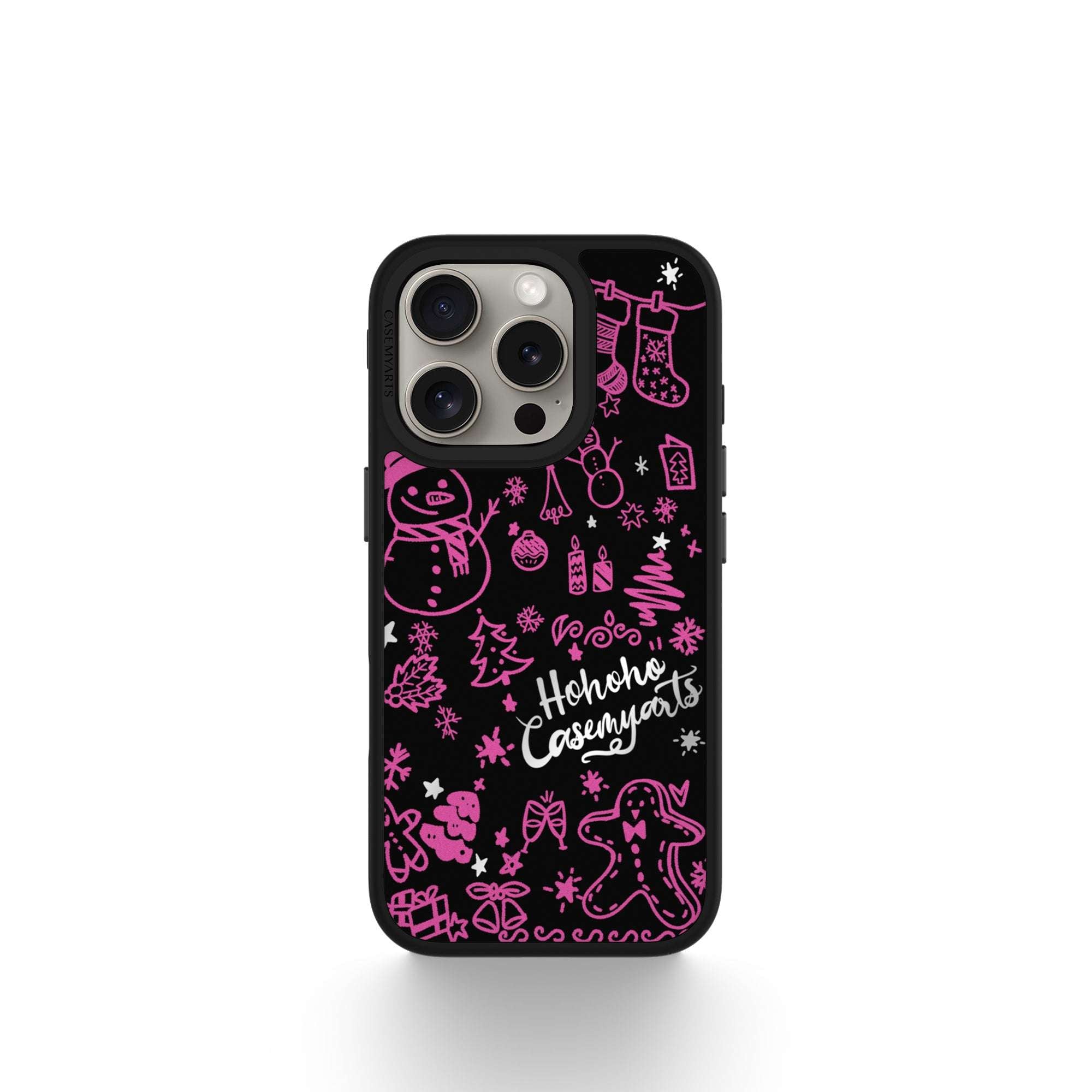 CASEMYARTS | Ho Ho Hot Pink | MagSafe iPhone Case