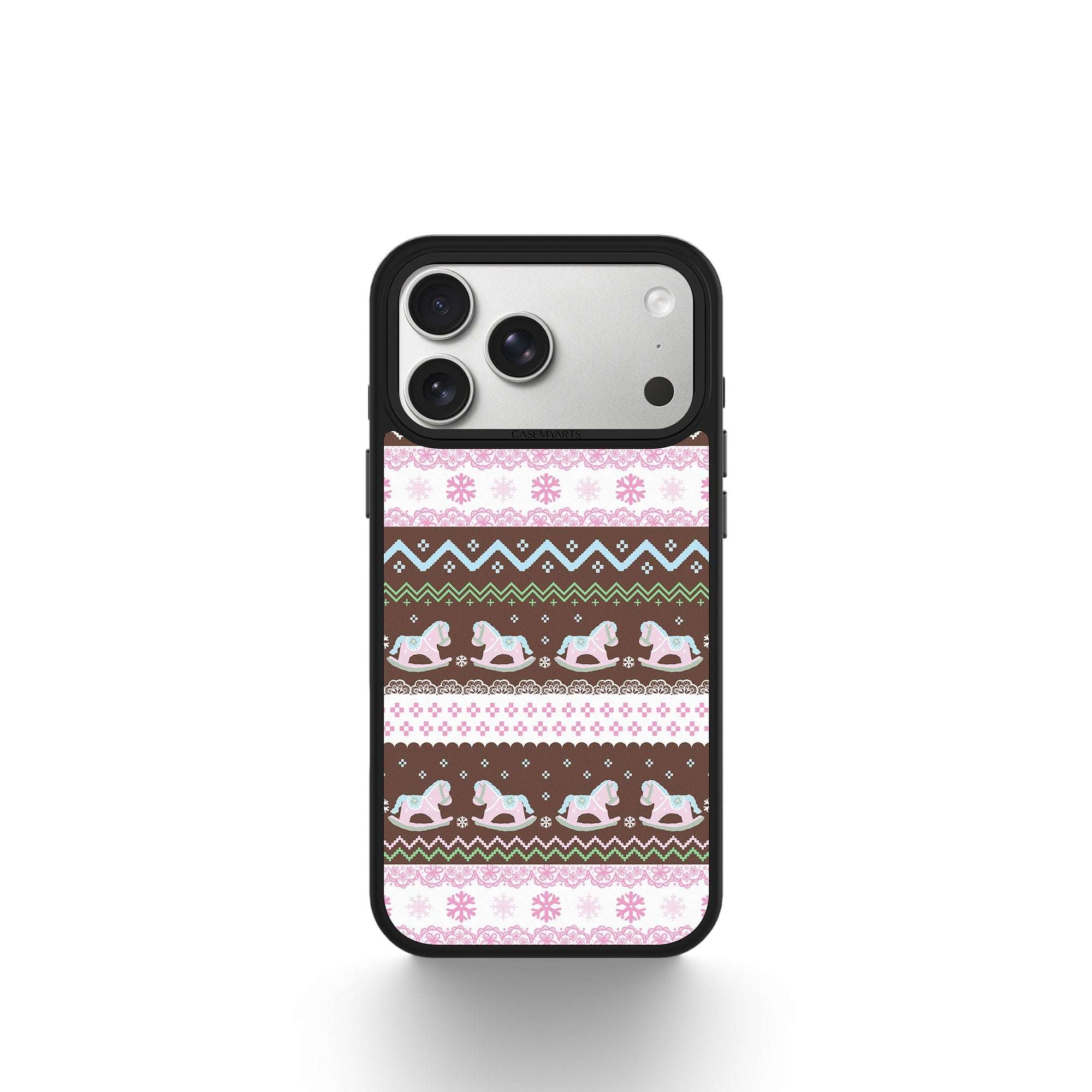 CASEMYARTS Rocking Horse Sweater MagSafe iPhone Case