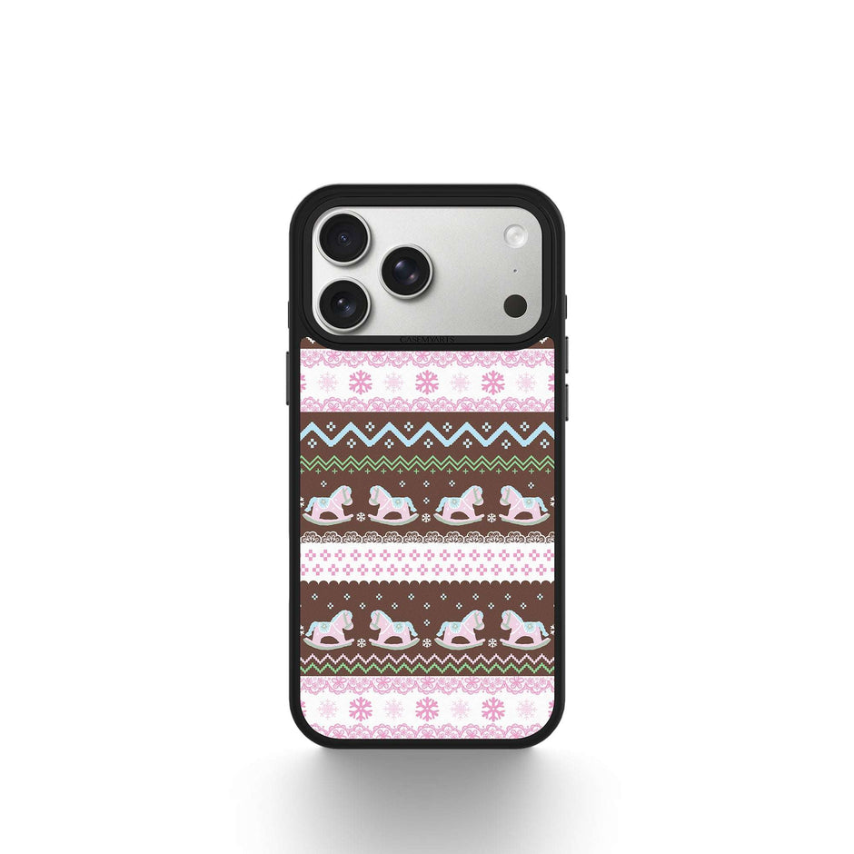 CASEMYARTS Rocking Horse Sweater MagSafe iPhone Case