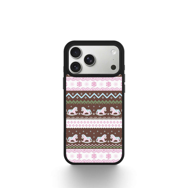 CASEMYARTS Rocking Horse Sweater MagSafe iPhone Case