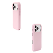 CASEMYARTS Paris Mist Pink MagSafe Leather iPhone Case