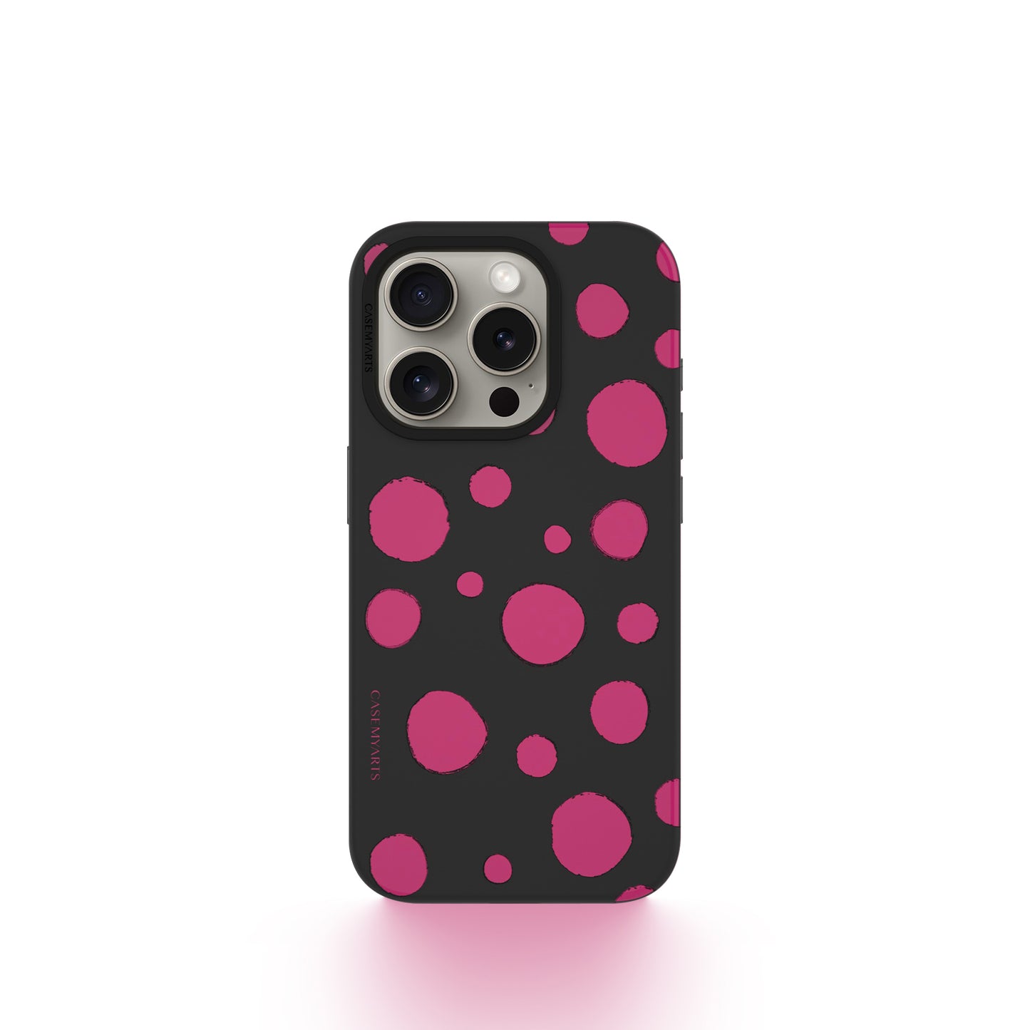 CASEMYARTS Peach Dots MagSafe iPhone Case