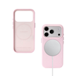 CASEMYARTS Paris Mist Pink MagSafe Leather iPhone Case