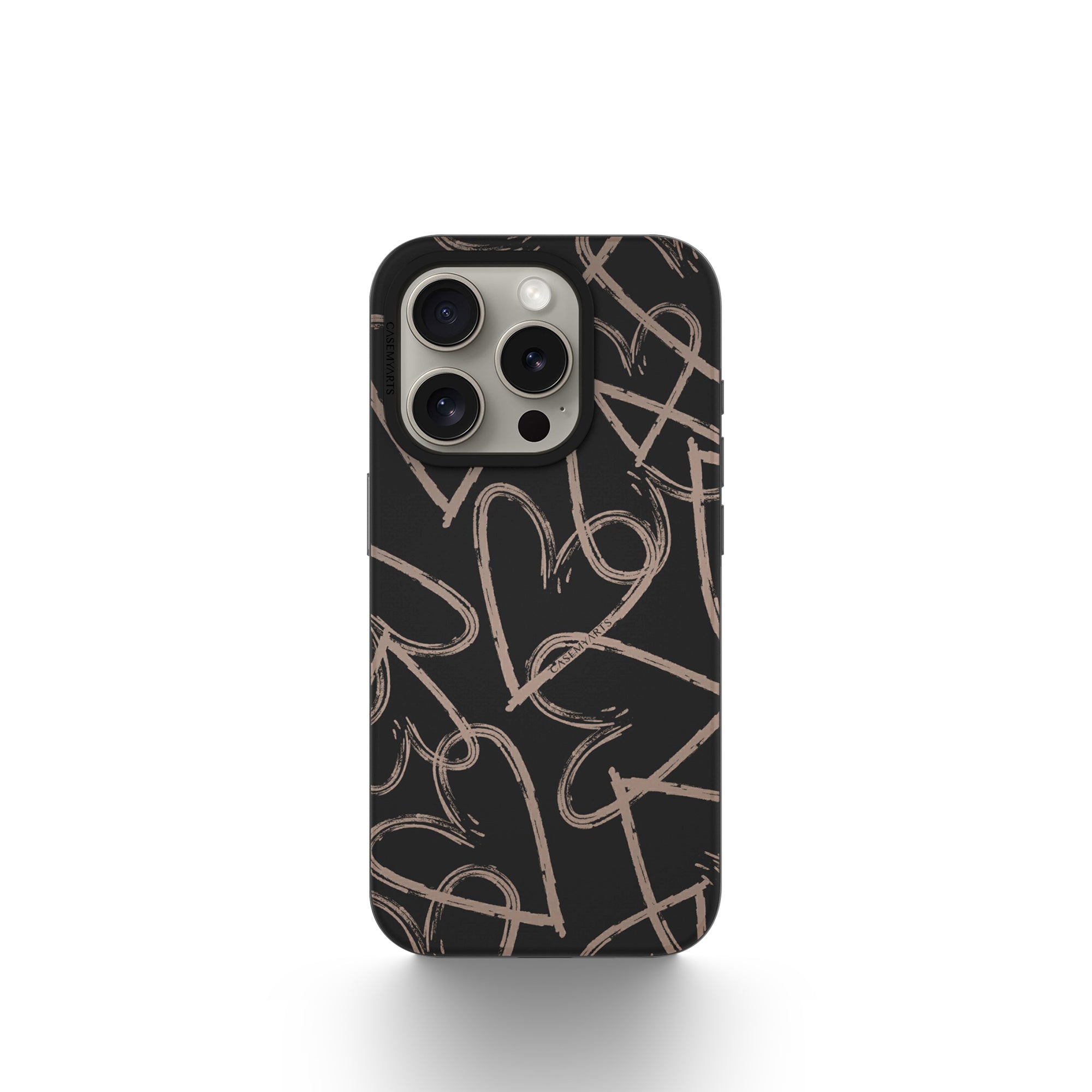 CASEMYARTS Hearts in Gold MagSafe iPhone Case