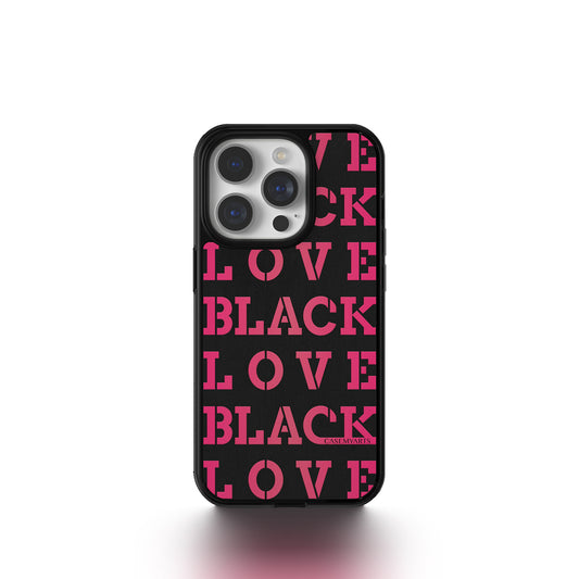 CASEMYARTS LOVE ブラック MagSafe iPhoneケース