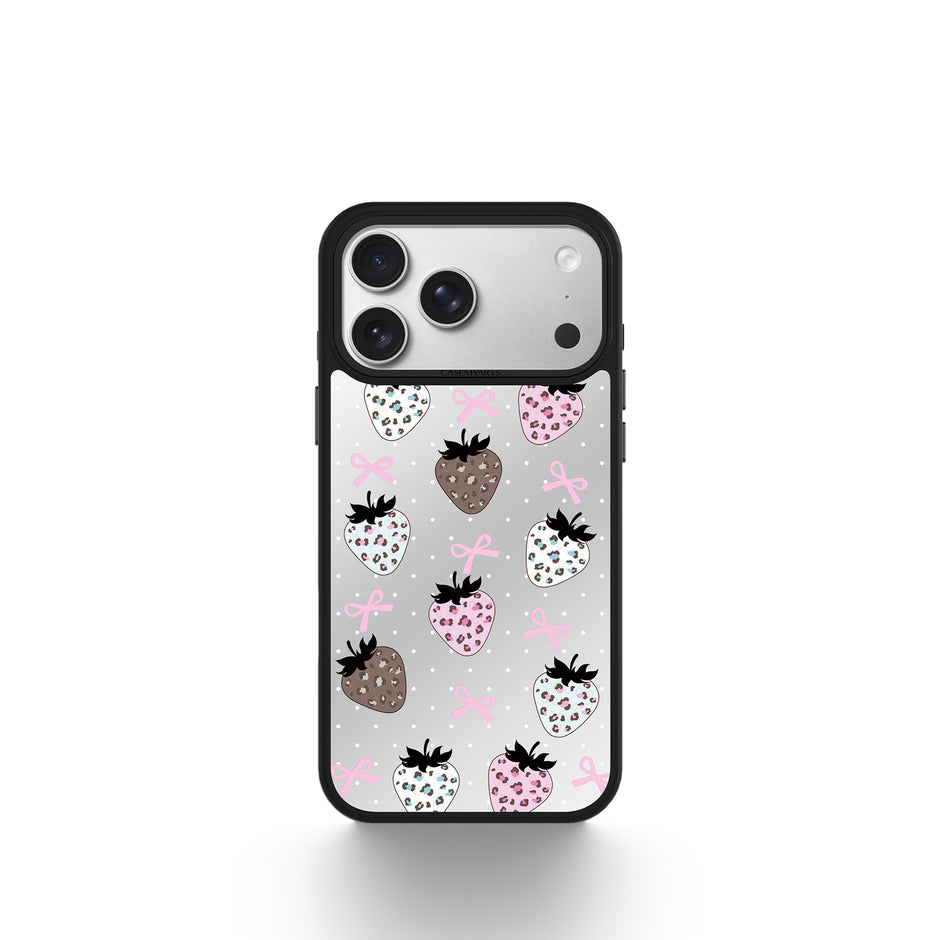 CASEMYARTS Strawberry Leopard MagSafe iPhone Case