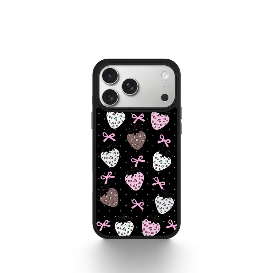 CASEMYARTS Strawberry Leopard MagSafe iPhone Case