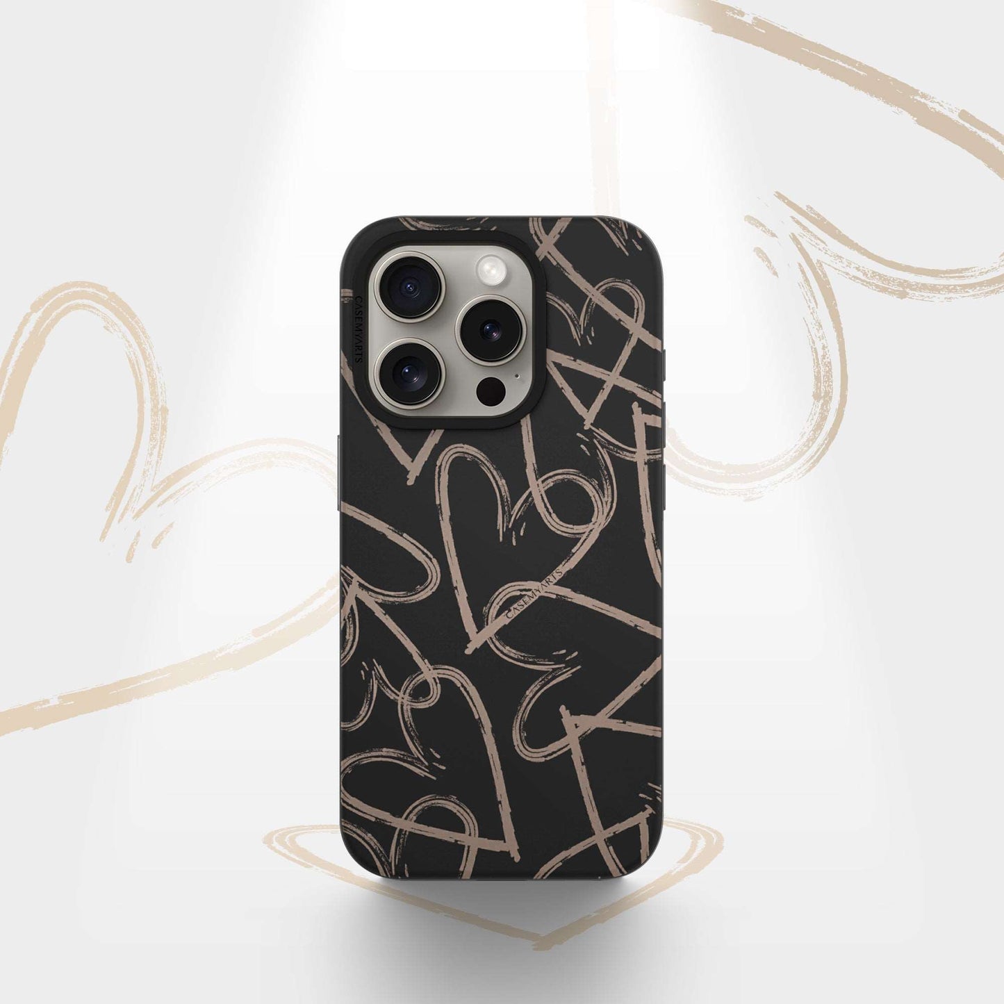 CASEMYARTS Golden Love MagSafe iPhone Case