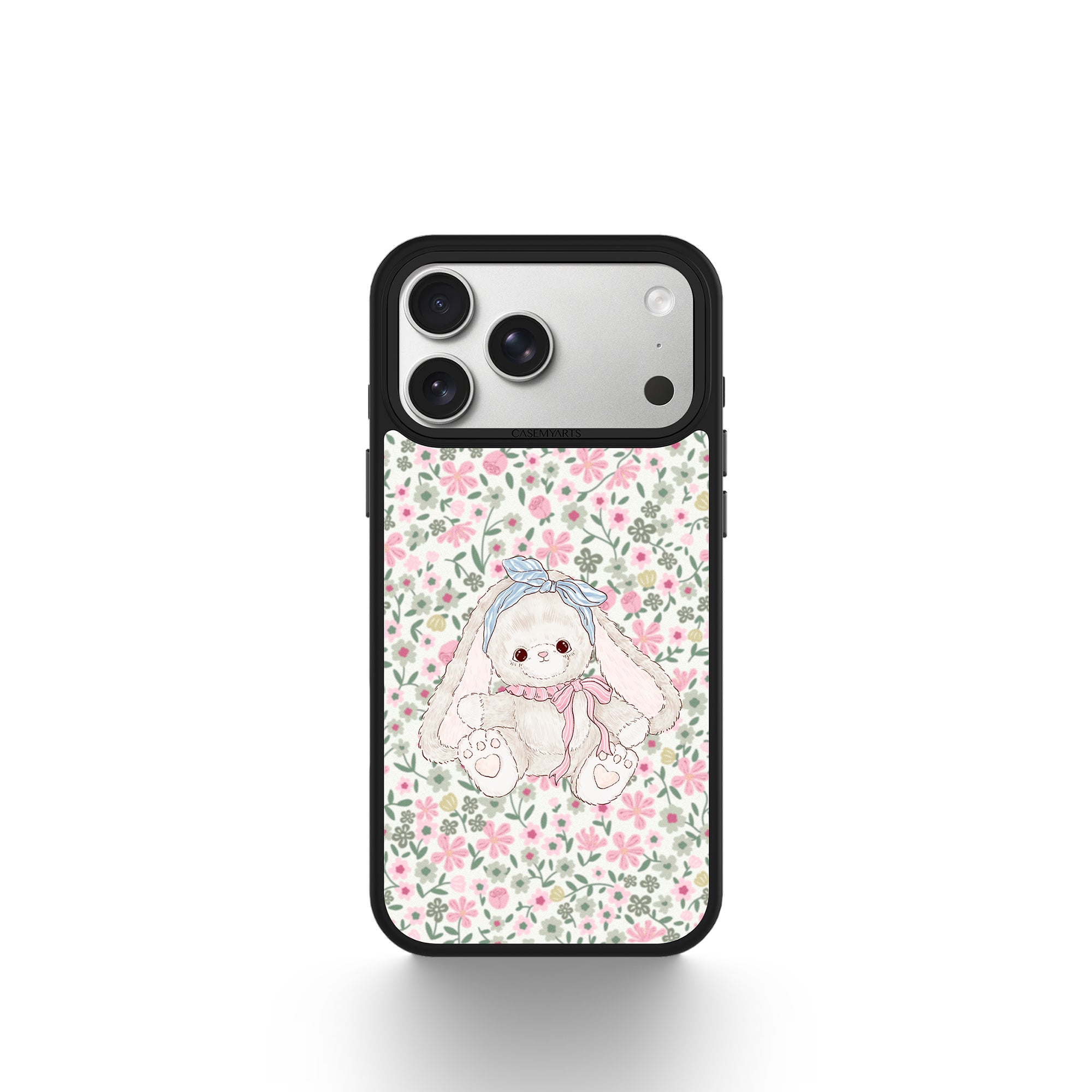 CASEMYARTS Floral Bunny MagSafe iPhone Case