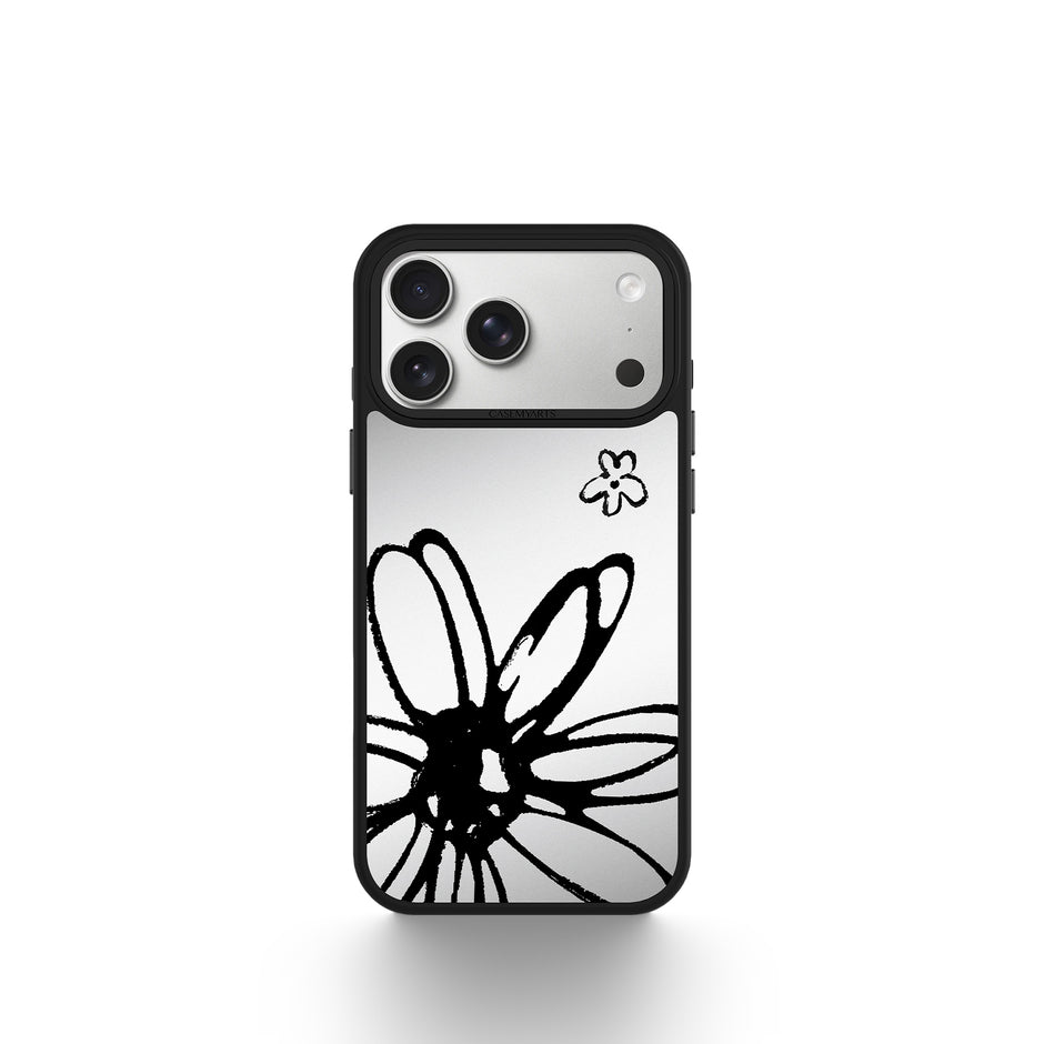 CASEMYARTS Silver Noir Collection MagSafe iPhone Case