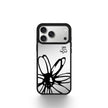 CASEMYARTS Silver Noir Collection MagSafe iPhone Case