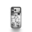 CASEMYARTS Silver Noir Collection MagSafe iPhone Case