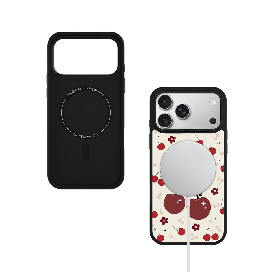 CASEMYARTS Red Cherries MagSafe iPhone Case
