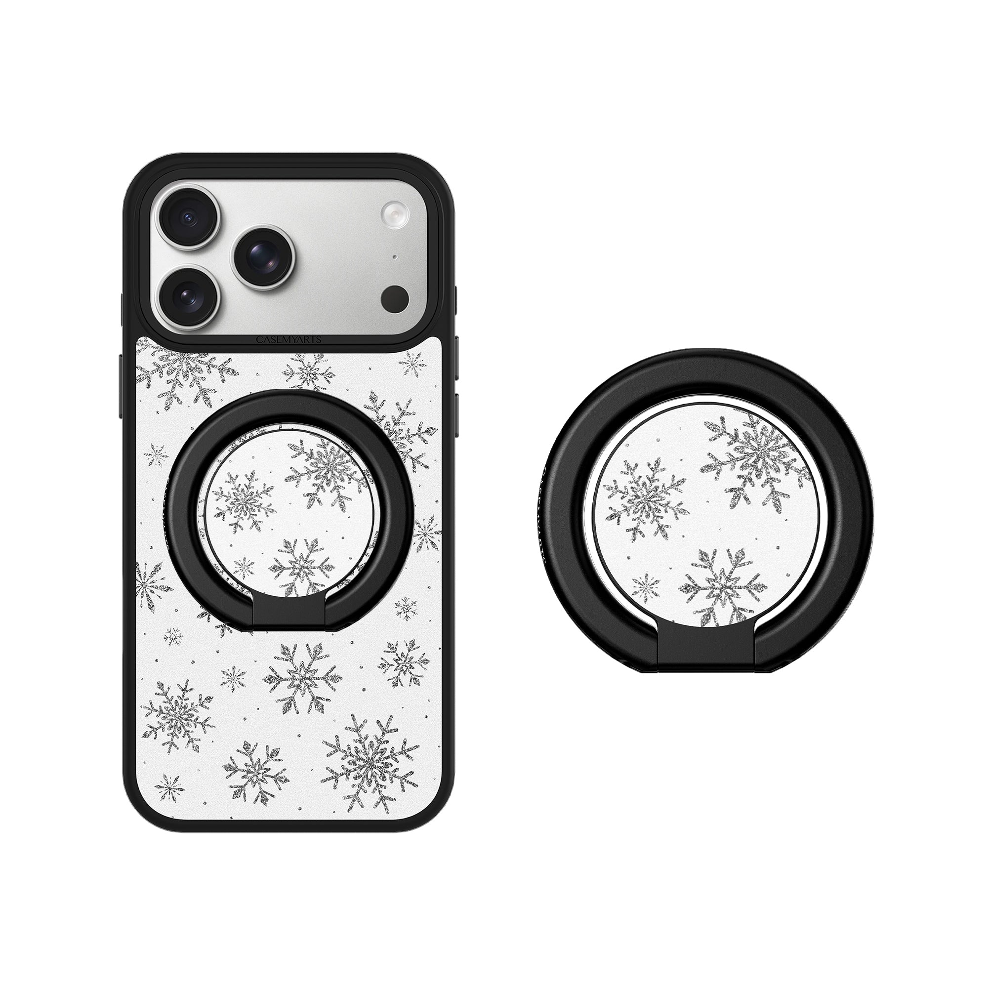 CASEMYARTS Crystal Snowflake MagSafe iPhone Grip