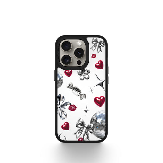 CASEMYARTS | Disco Kiss White | MagSafe iPhone Case
