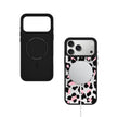 CASEMYARTS Silver Pink Leopard MagSafe iPhone Case