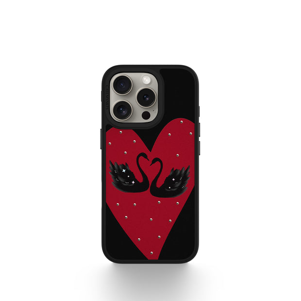 CASEMYARTS Heartfelt Swan MagSafe iPhone Case