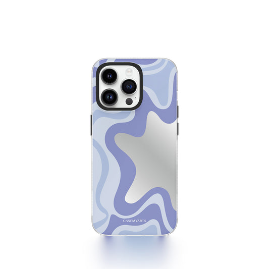 CASEMYARTS Purple Mirror Ripple iPhone Case