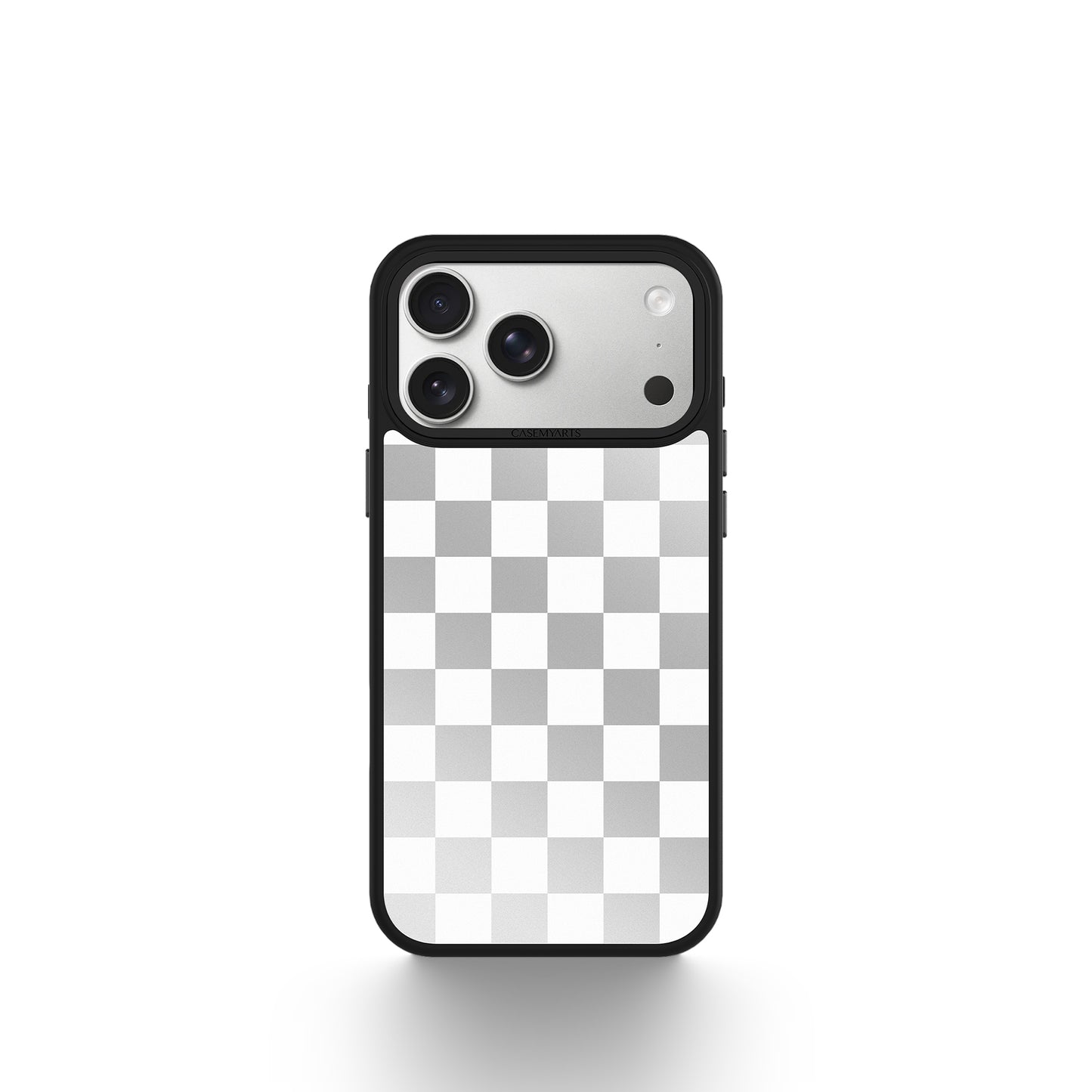 CASEMYARTS | Chrome Checkerboard | MagSafe iPhone Case