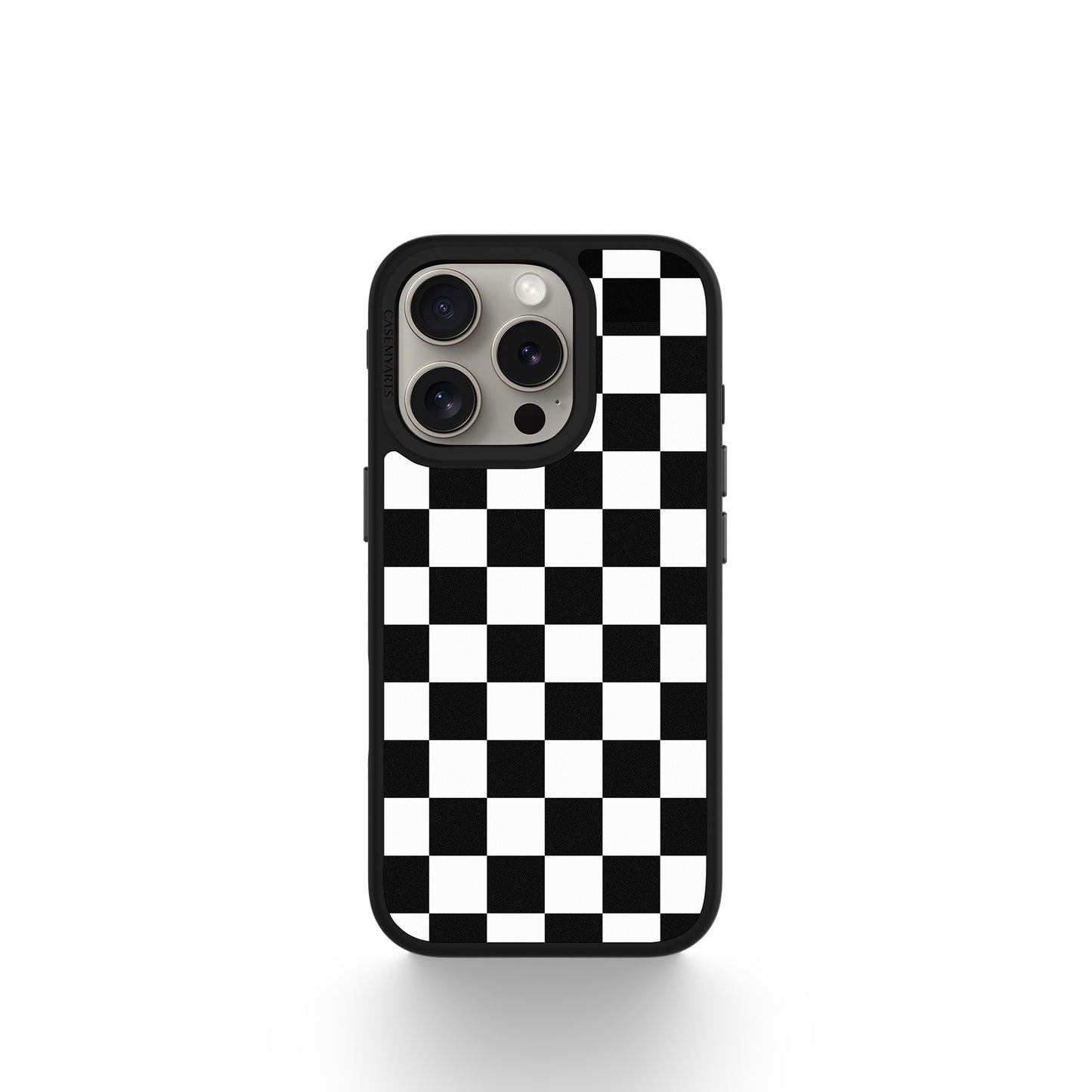 CASEMYARTS | Black White Checkered | MagSafe iPhone Case