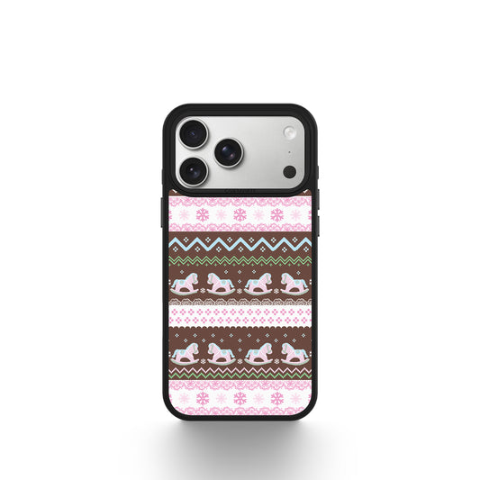 CASEMYARTS Rocking Horse Sweater MagSafe iPhone Case