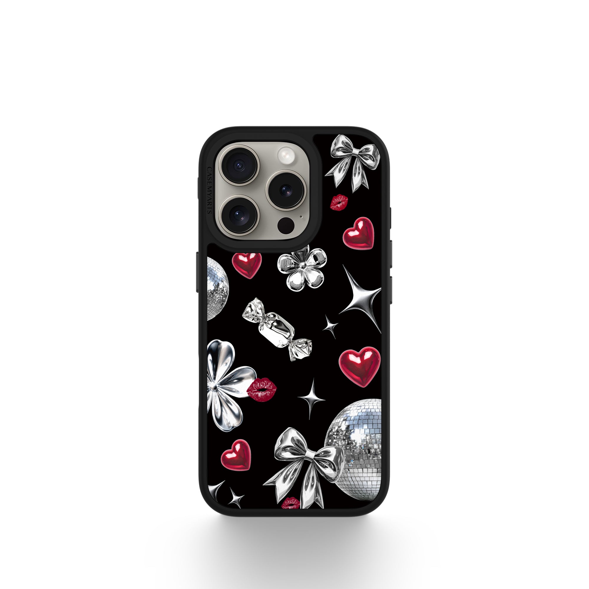 CASEMYARTS Disco Kiss Black MagSafe iPhone Case