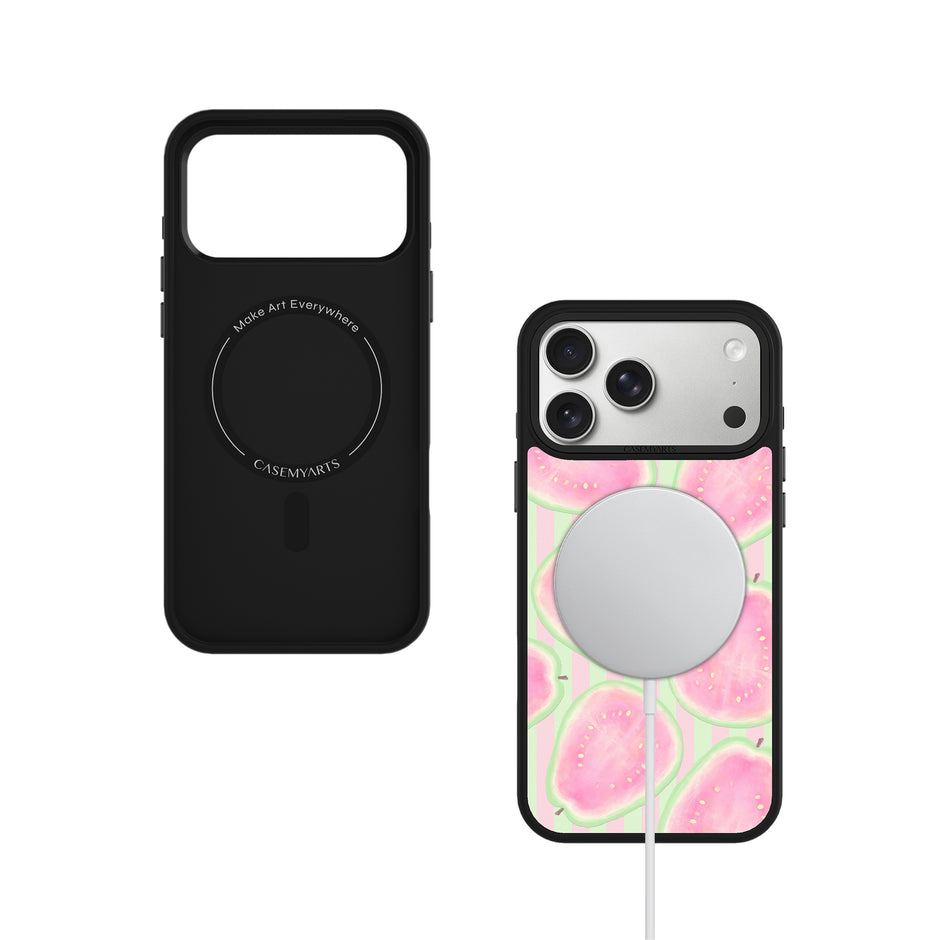 CASEMYARTS Pink Guava MagSafe iPhone Case