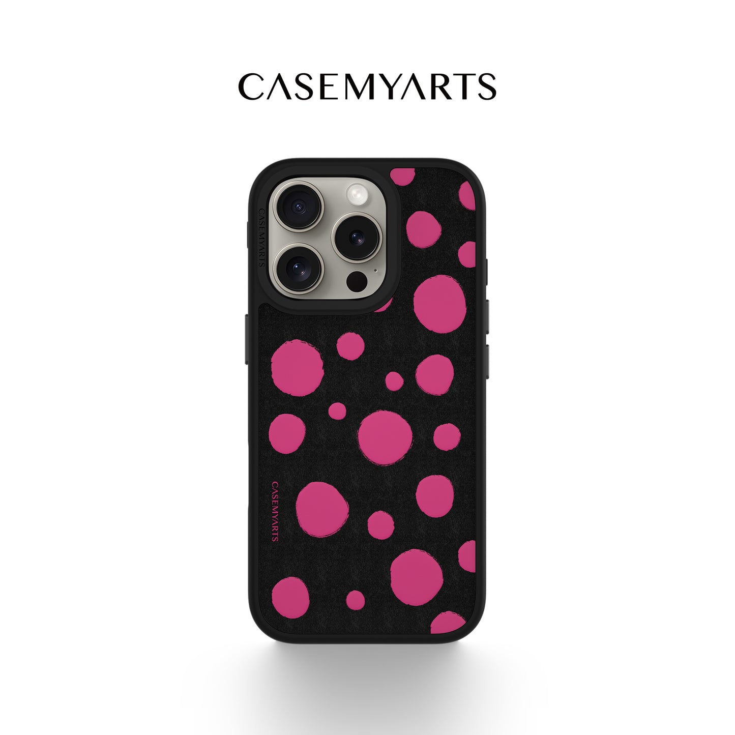 CASEMYARTS Peach Dots MagSafe iPhone Case