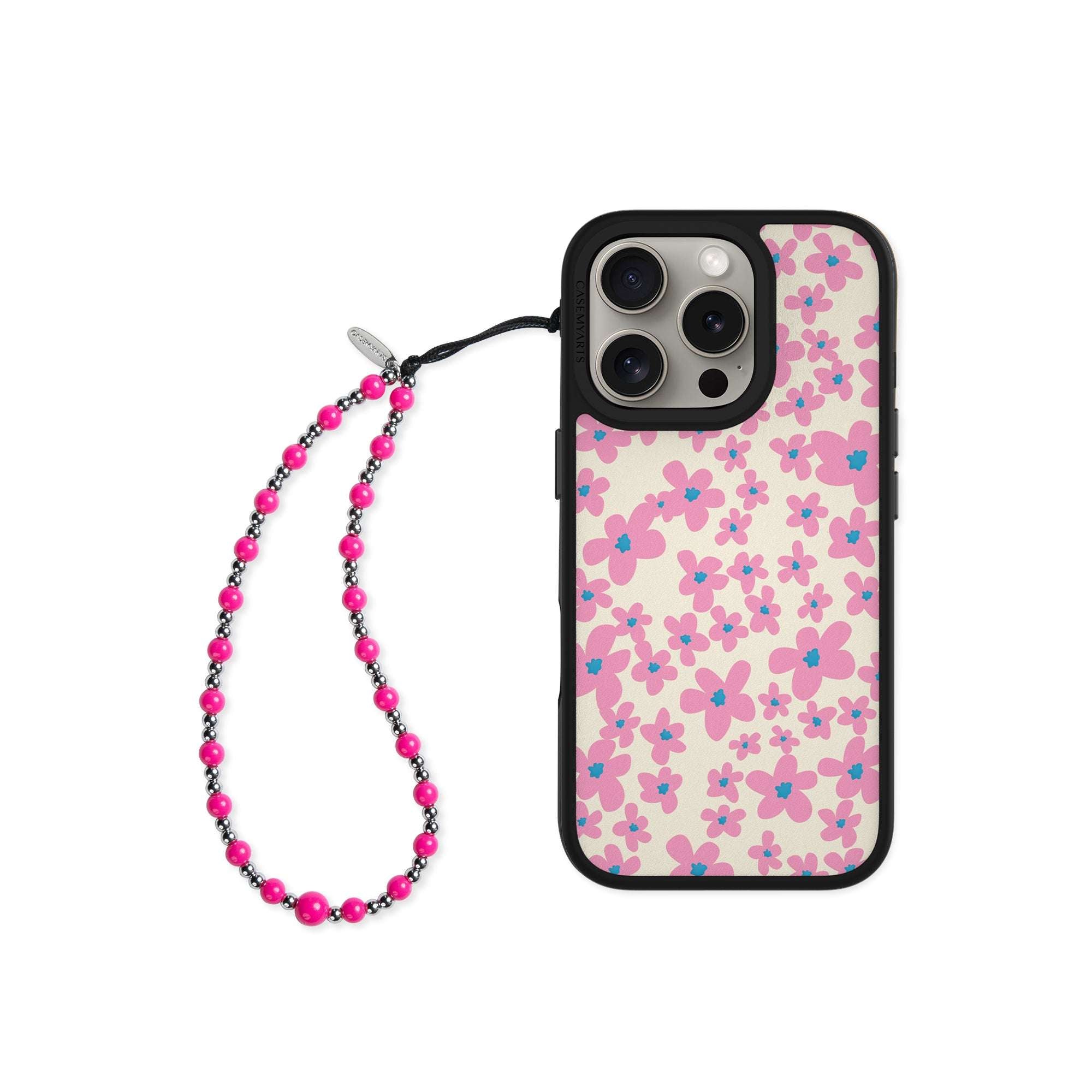 CASEMYARTS | Fuchsia Sparkle Charm | Premium Phone Charm