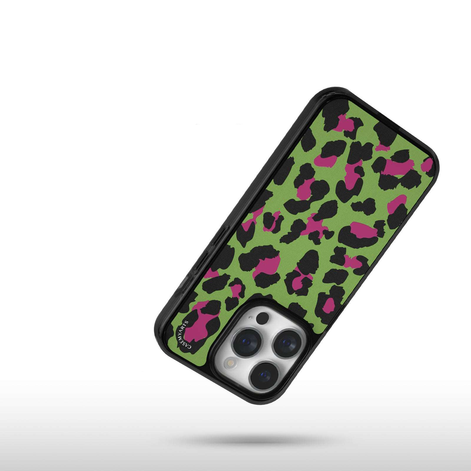 CASEMYARTS Leopard Luxe Print MagSafe iPhone Case