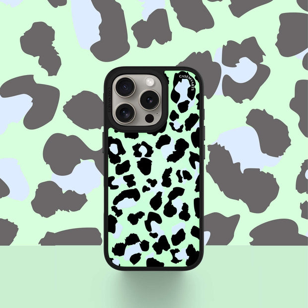 CASEMYARTS | Leopard on Mint | MagSafe iPhone Case