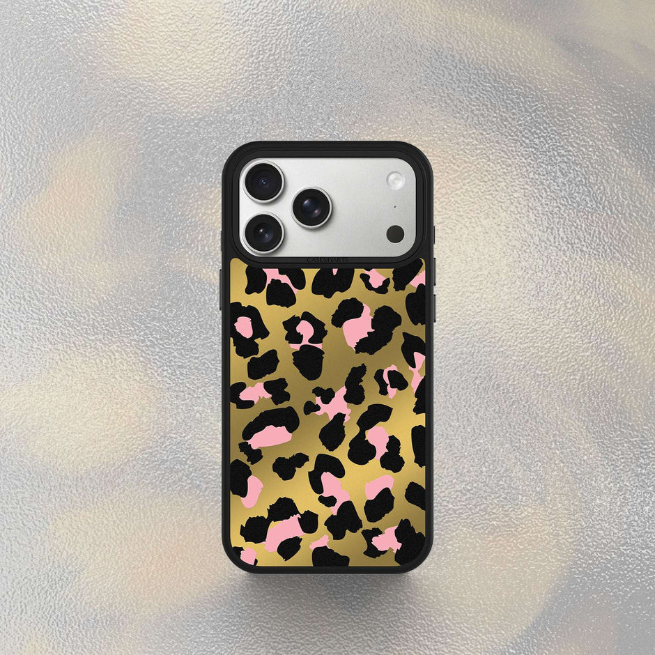 CASEMYARTS Golden Leopard MagSafe iPhone Case