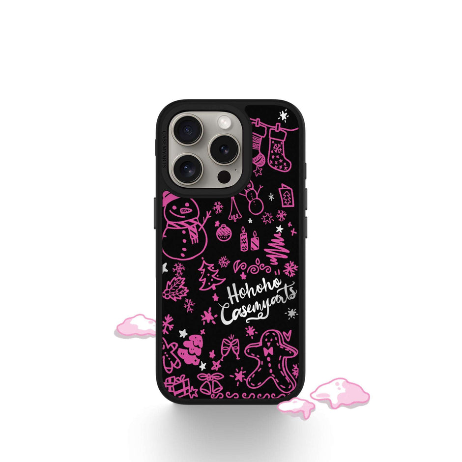 CASEMYARTS | Ho Ho Hot Pink | MagSafe iPhone Case