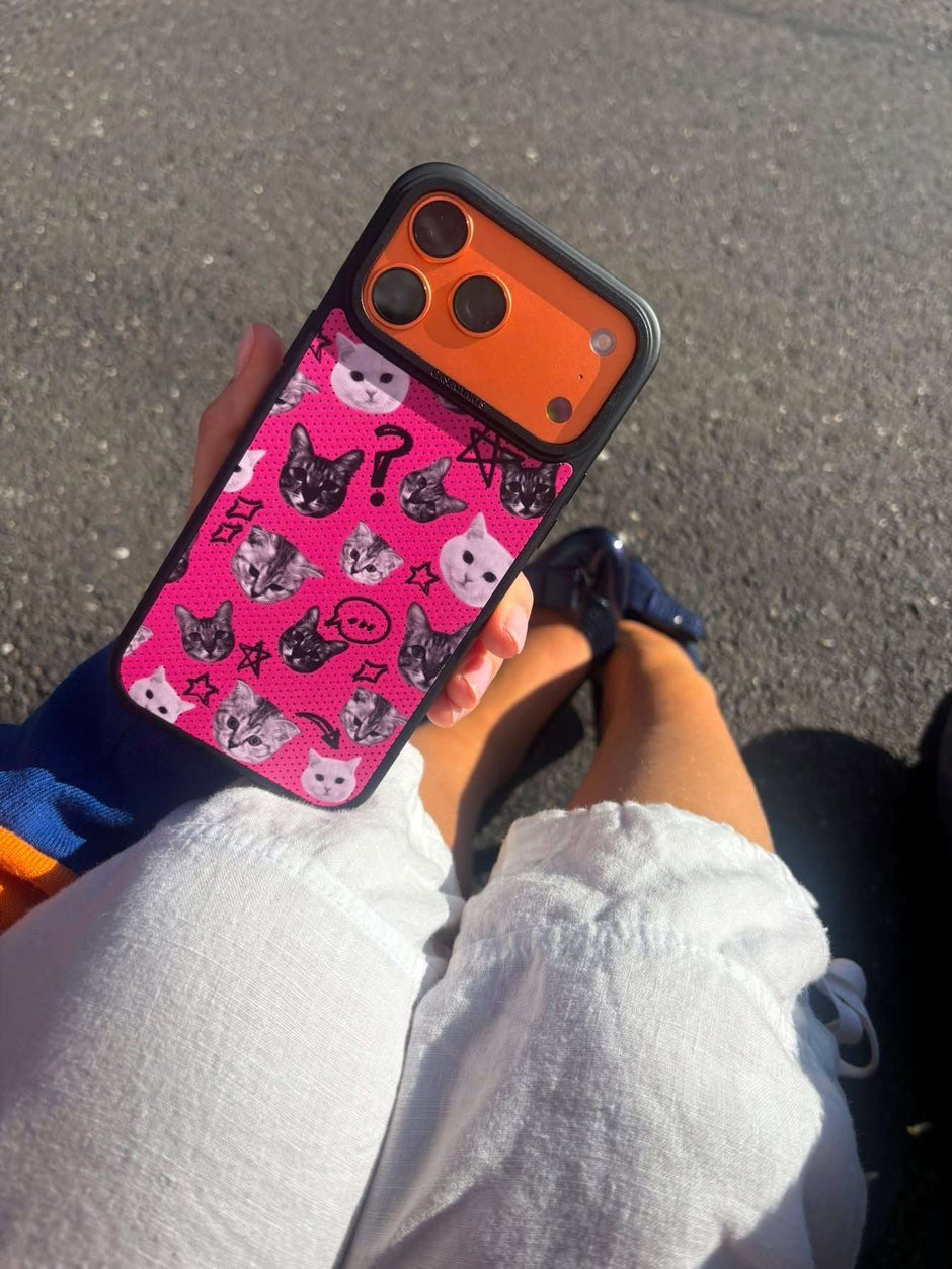 CASEMYARTS Polka Cat MagSafe iPhone Case