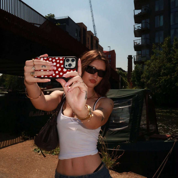 CASEMYARTS Grafitti Polka Dots MagSafe iPhone Case