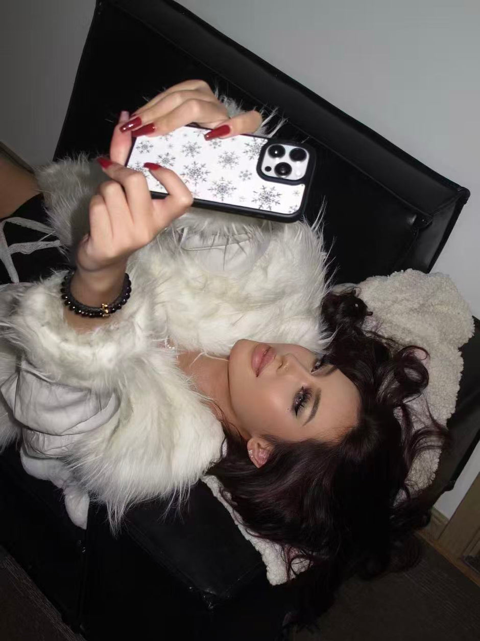 CASEMYARTS Crystal Snowflake MagSafe iPhone Case