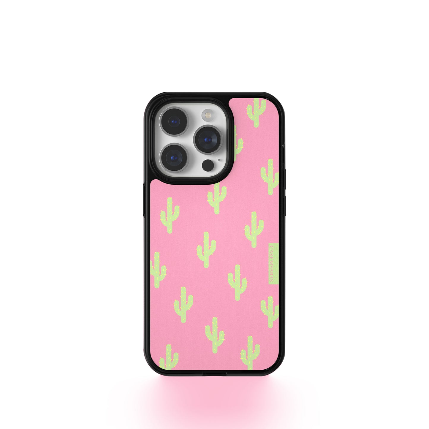 CASEMYARTS Pink Cactus MagSafe iPhone Case