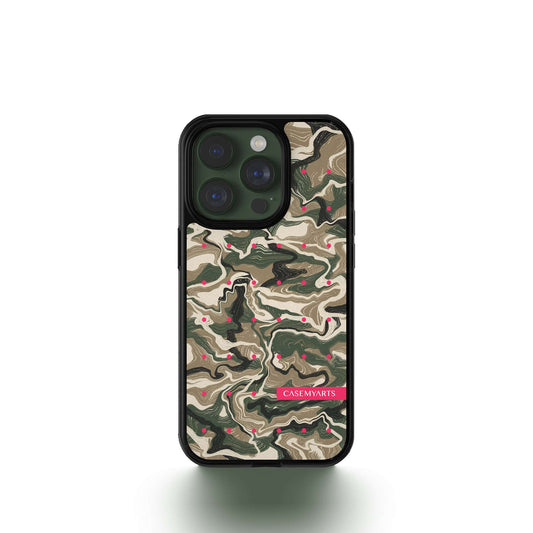 CASEMYARTS Camouflage Pink Donts MagSafe iPhone Case