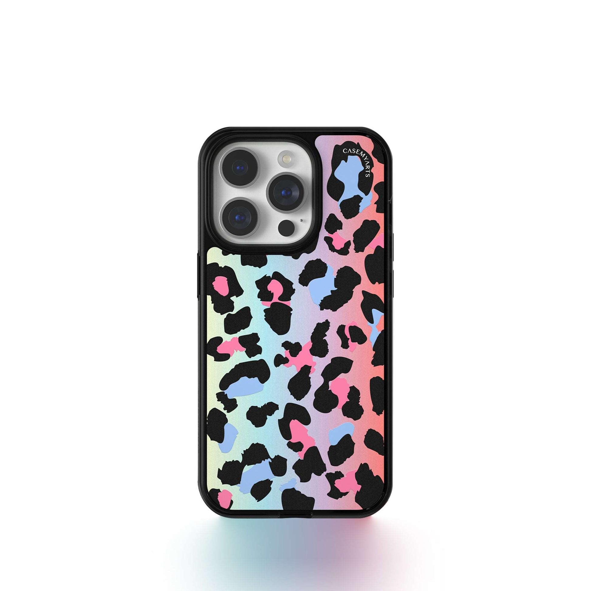 CASEMYARTS Colorful Leopard Print MagSafe iPhone Case