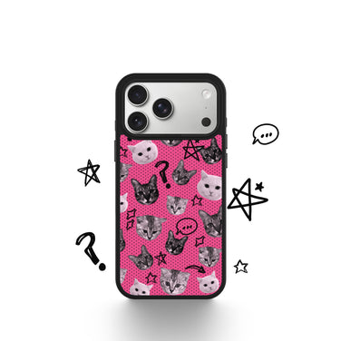 CASEMYARTS Polka Cat MagSafe iPhone Case
